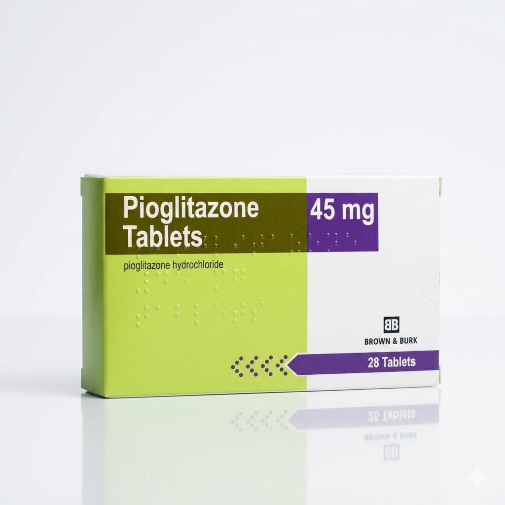 Pioglitazone 45mg - 28tb - Brown & Burk