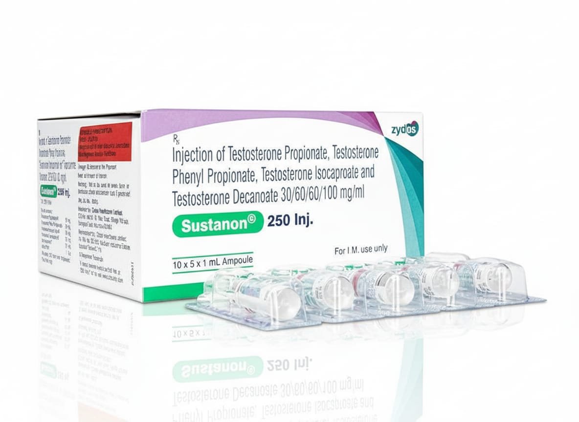 Sustanon 250mg/ml - 5 x 1ml amps - Zydus - Pharma Grade