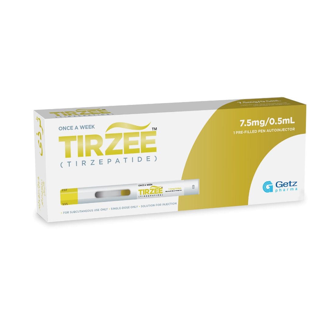 Tirzepatide 7.5mg/0.5ml Pre-Filled Pen – Tirzee by Getz Pharma (Single Dose)