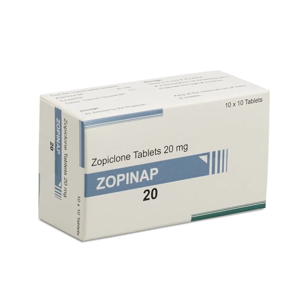 Zopiclone 20mg Zopinap  – 10 Tablets