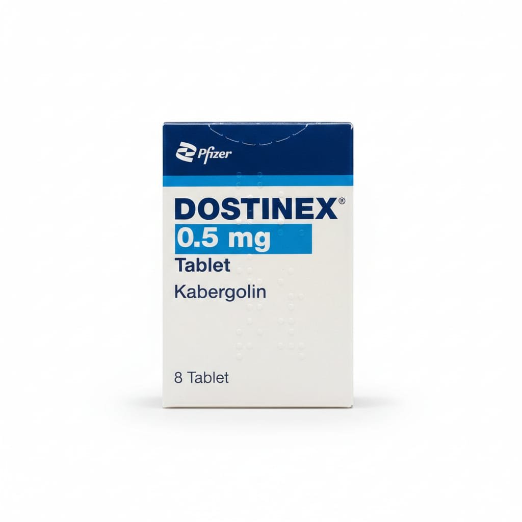 Caber (Dostinex) 0.5mg x 8 Tablets – Pfizer | Cabergoline Tablets