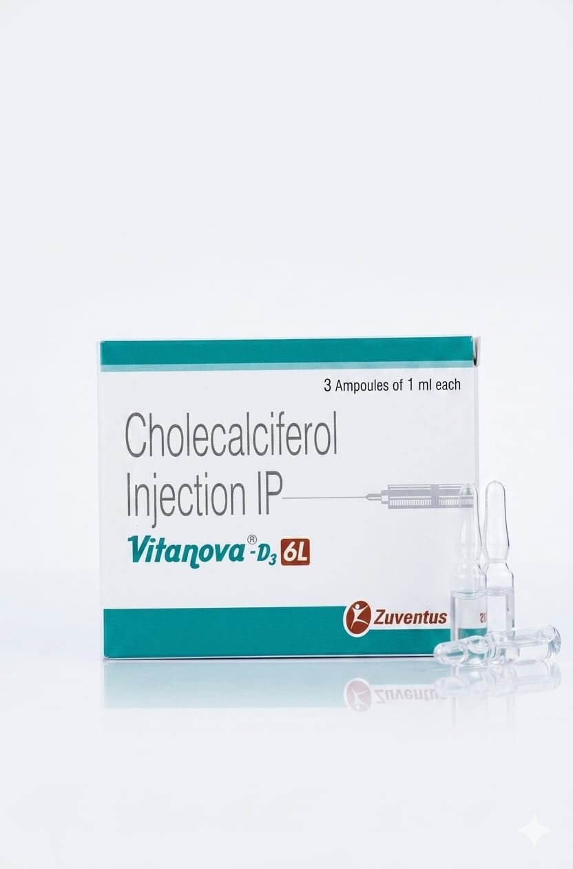 Vitamin D3 600,000iu - 3 x 1ml amps - Zuventus
