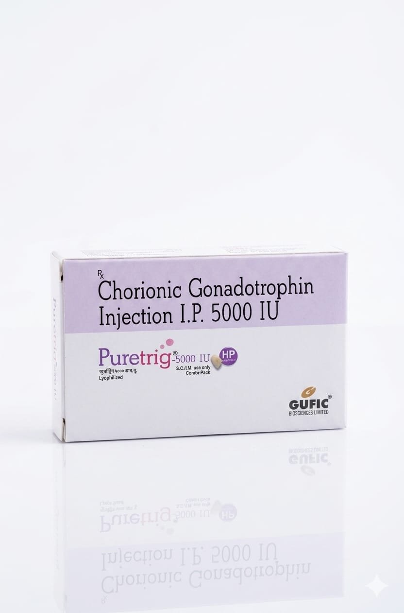 hCG 5000iu - 1 vial - GUFIC Biosciences Ltd