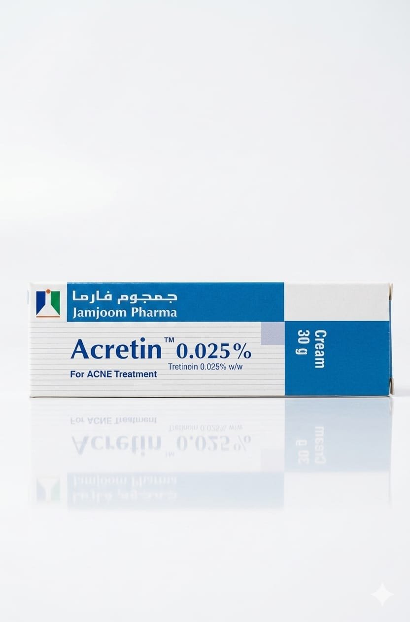 Tretinoin Cream 0.025% - 30g tube - Jamjoom Pharma