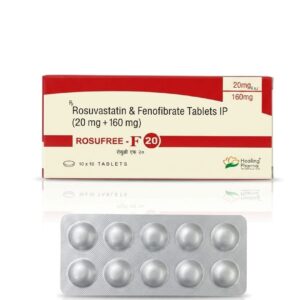 Rosuvastatin & Fenofibrate 20mg/160mg – 1 x 10tb – Healing Pharma
